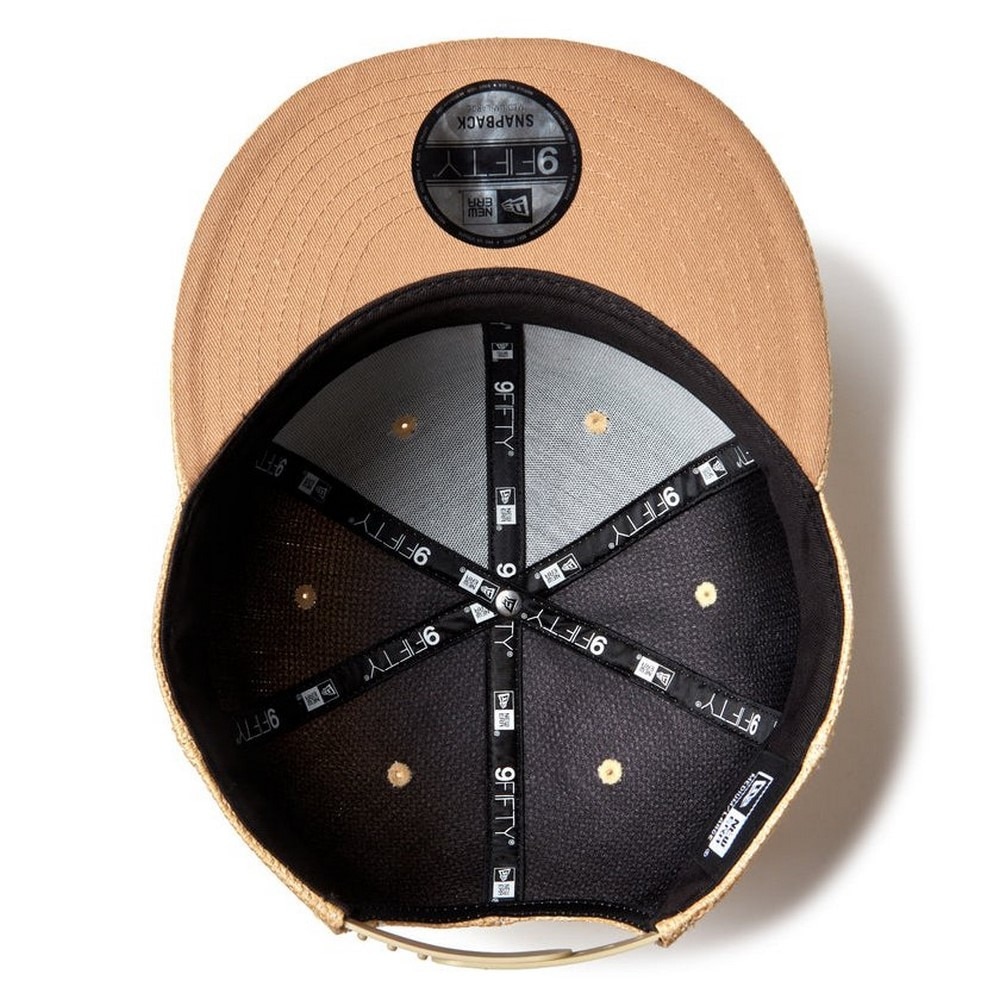 ニューエラ（NEW ERA）（メンズ、レディース）帽子 キャップ 9FIFTY Paper クラシックロゴ ナチュラル S-Mサイズ (55-65cm）14388572 スポーツキャップ 