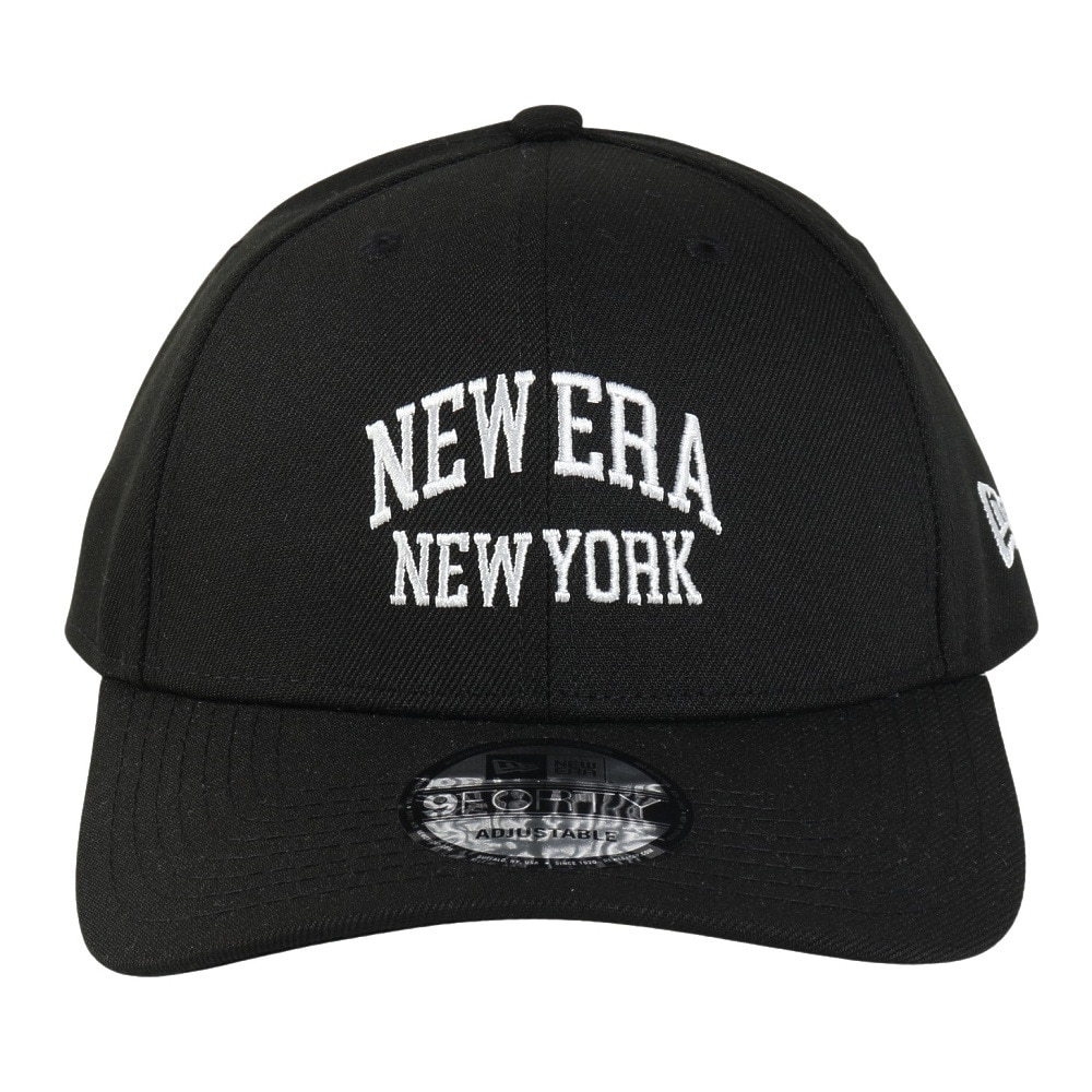 ニューエラ（NEW ERA）（メンズ、レディース）帽子 キャップ 9FORTY College Logo 黒 14388681 サイズ調整可 日除け スト系 スポーツキャップ  スポーティー