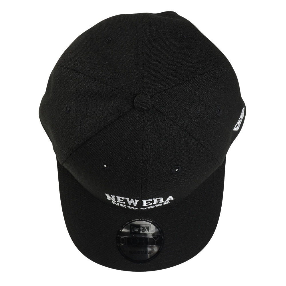 ニューエラ（NEW ERA）（メンズ、レディース）帽子 キャップ 9FORTY College Logo 黒 14388681 サイズ調整可 日除け スト系 スポーツキャップ  スポーティー