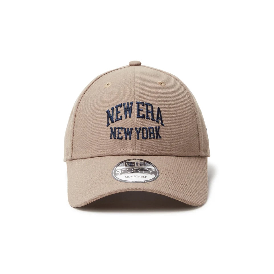 ニューエラ（NEW ERA）（メンズ、レディース）帽子 キャップ 9FORTY College Logo カーキ 14388682 サイズ調整可 日除け スポーツキャップ  スポーティー