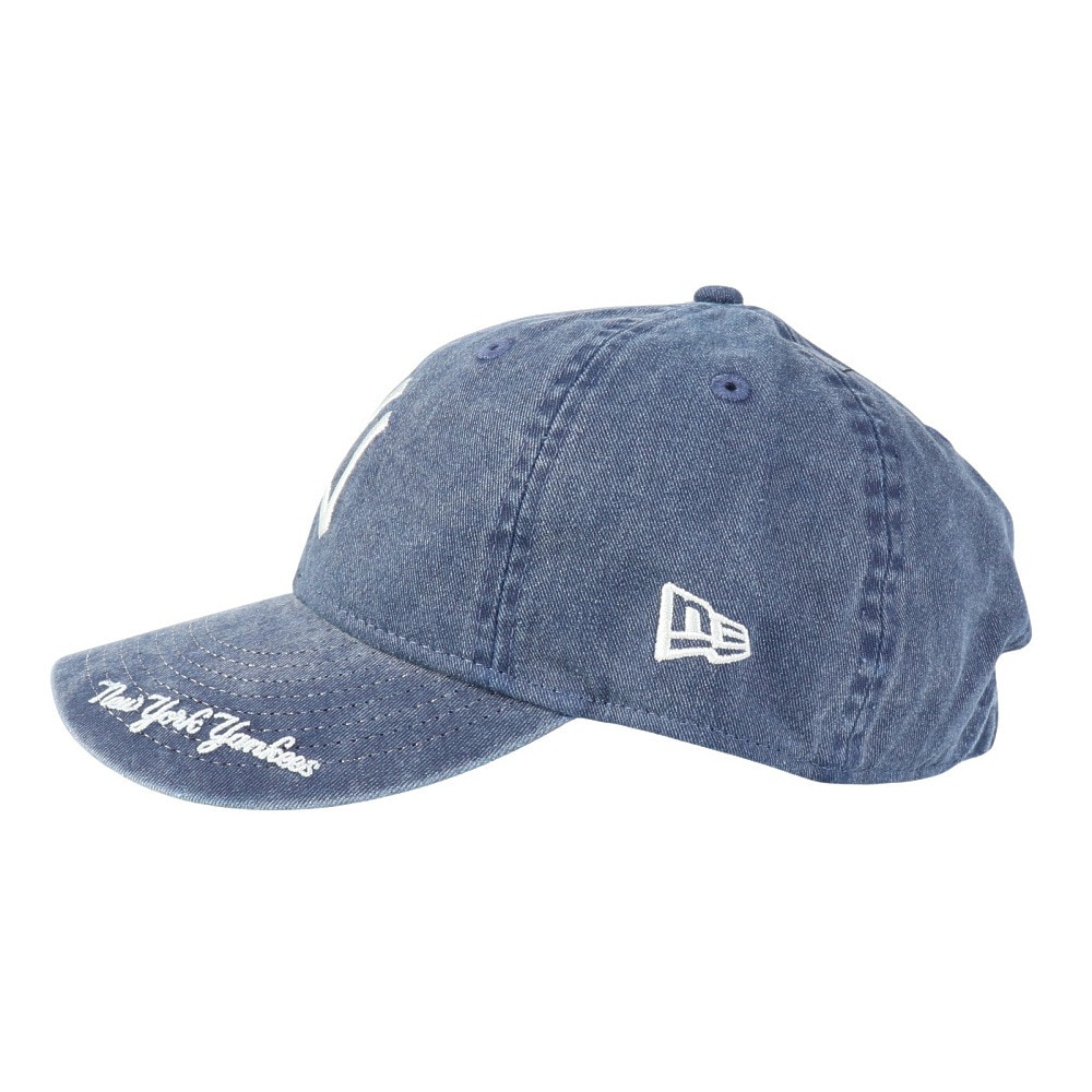 ニューエラ（NEW ERA）（メンズ、レディース）帽子 9THIRTY MLB Visor Logo ニューヨーク・ヤンキース アシッドウォッシュ バイザー 紺 Mサイズ 14388704