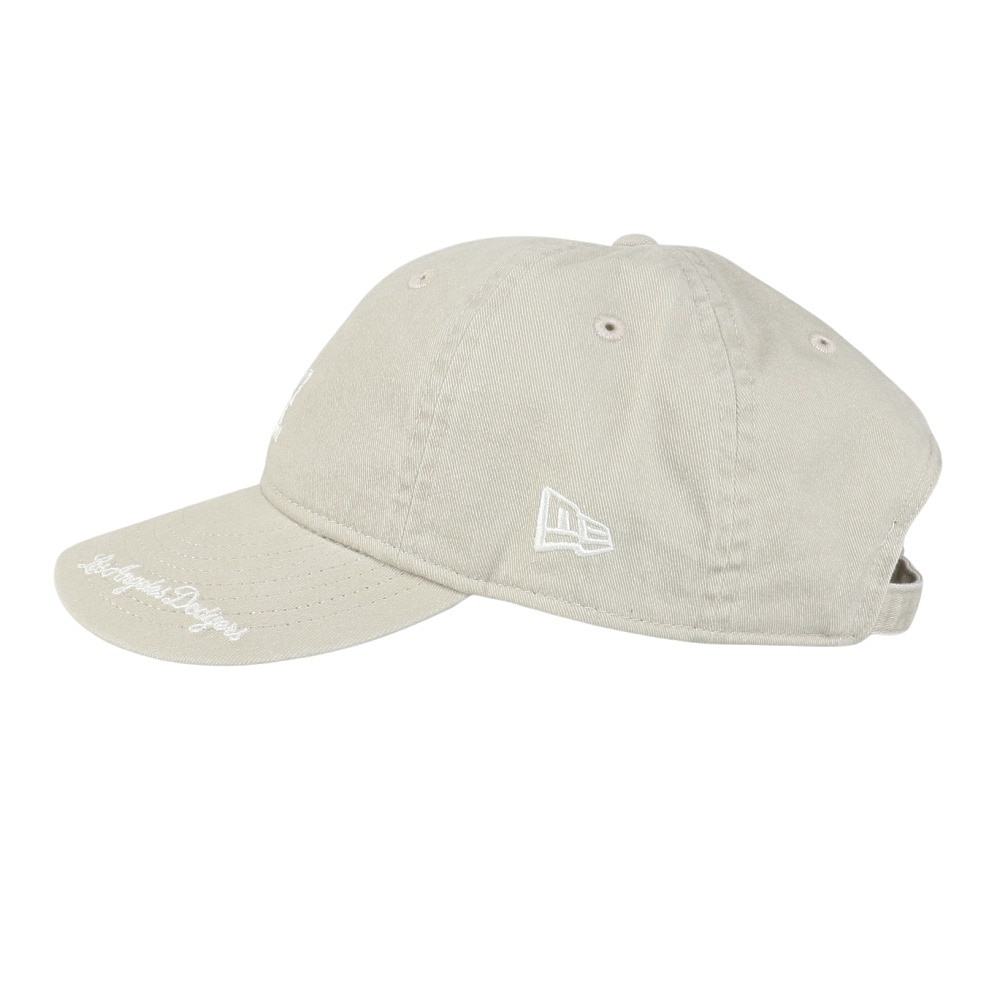 ニューエラ（NEW ERA）（メンズ、レディース）帽子 9THIRTY MLB Visor Logo ロサンゼルス・ドジャース アシッドウォッシュ  ベージュ Mサイズ 14388706