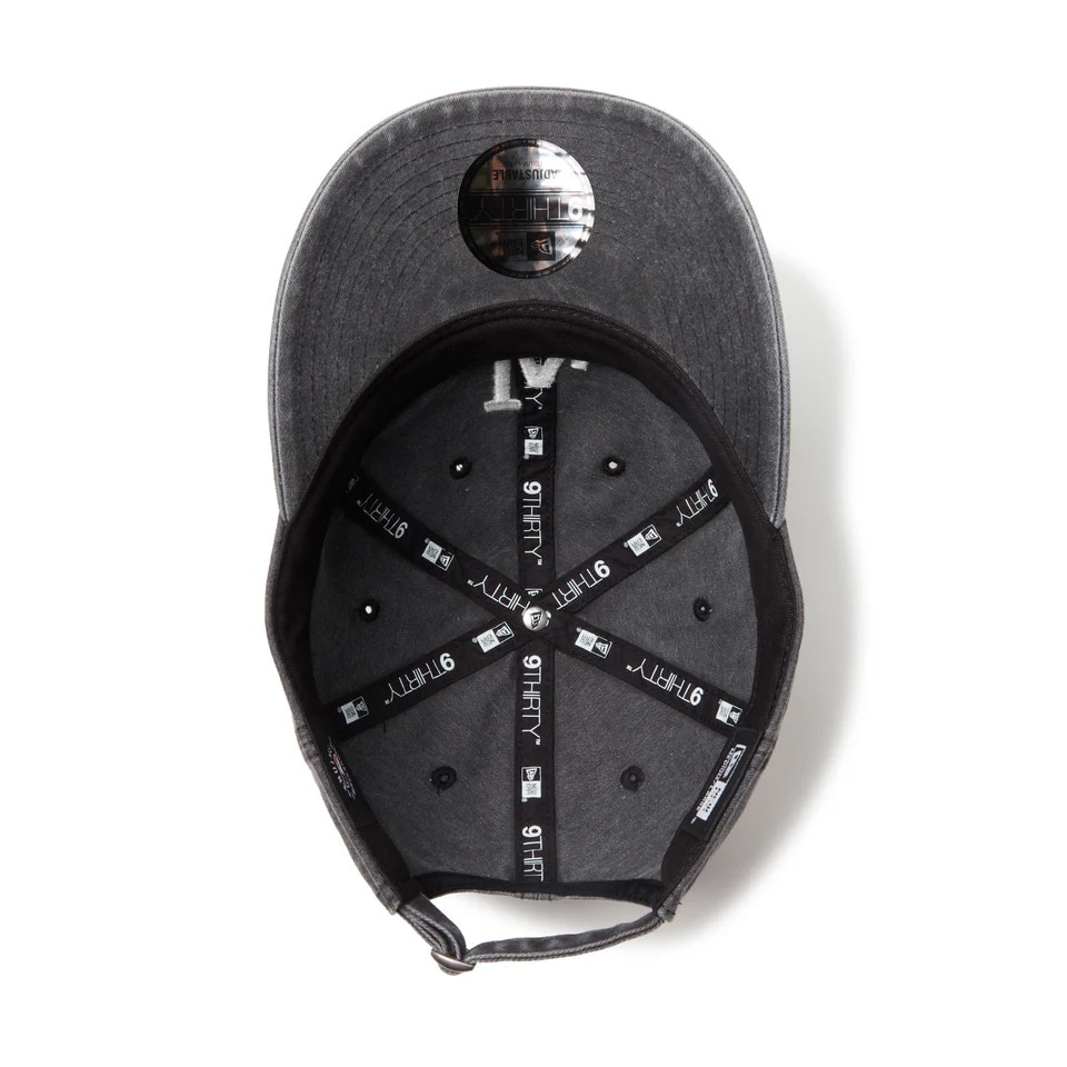 ニューエラ（NEW ERA）（メンズ、レディース）帽子 9THIRTY MLB Visor Logo ロサンゼルス・ドジャース アシッドウォッシュ 黒 Mサイズ 14388707 サイズ調整可 