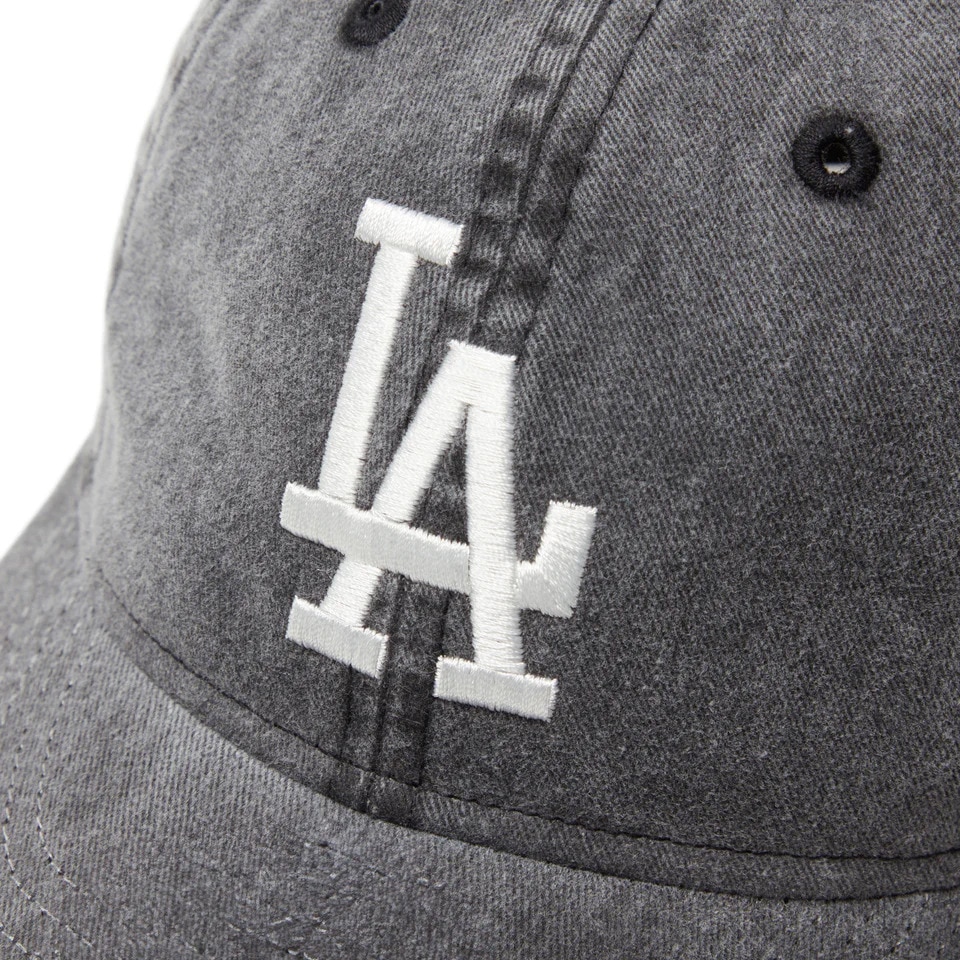 ニューエラ（NEW ERA）（メンズ、レディース）帽子 9THIRTY MLB Visor Logo ロサンゼルス・ドジャース アシッドウォッシュ 黒 Mサイズ 14388707 サイズ調整可 