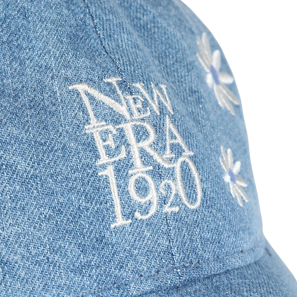 ニューエラ（NEW ERA）（メンズ、レディース）帽子 9TWENTY Flower Embroidery NEW ERA 1920  ネイビー Mサイズ 14388741 キャップ 花柄 刺繍 サイズ調整 