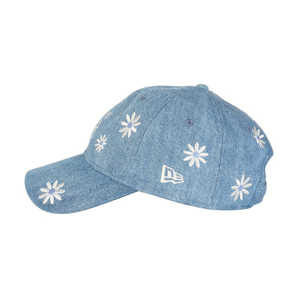ニューエラ（NEW ERA）（メンズ、レディース）帽子 9TWENTY Flower Embroidery NEW ERA 1920  ネイビー Mサイズ 14388741 キャップ 花柄 刺繍 サイズ調整 