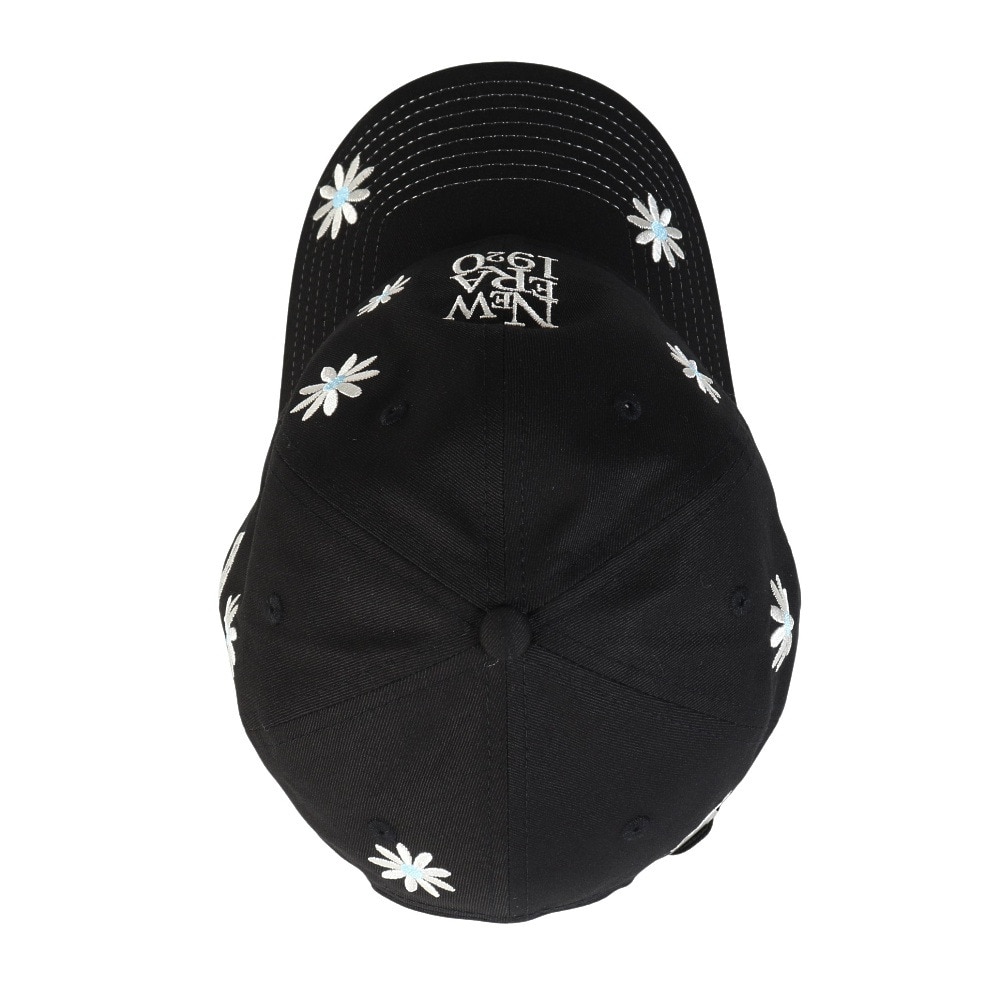 ニューエラ（NEW ERA）（メンズ、レディース）帽子 9TWENTY Flower Embroidery NEW ERA 1920  黒 Mサイズ 14388742 キャップ 花柄 刺繍 サイズ調整 