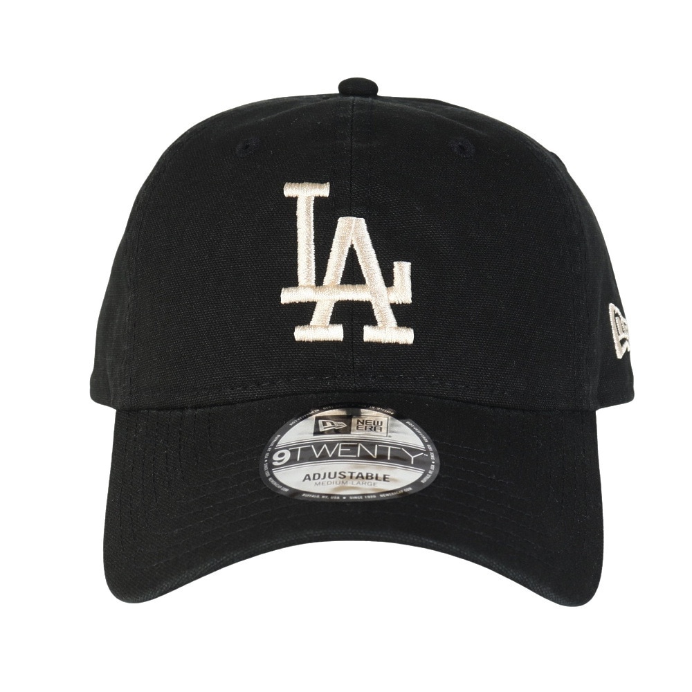 ニューエラ（NEW ERA）（メンズ、レディース）帽子 キャップ 920 Washed Duck ロサンゼルス・ドジャース 黒 56-60cm 14388750 スポーツキャップ ベースボールキャップ