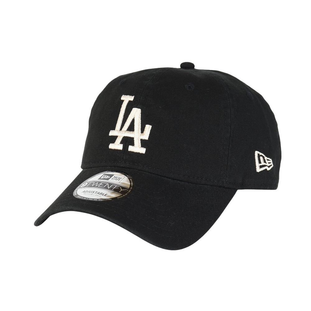 ニューエラ（NEW ERA）（メンズ、レディース）帽子 キャップ 920 Washed Duck ロサンゼルス・ドジャース 黒 56-60cm 14388750 スポーツキャップ ベースボールキャップ
