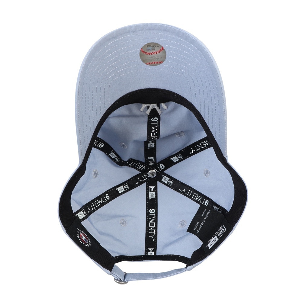 ニューエラ（NEW ERA）（メンズ、レディース）帽子 MLB Typewriter ニューヨーク・ヤンキース キャップ ライトブルー Mサイズ 14388770 軽量 おしゃれ 