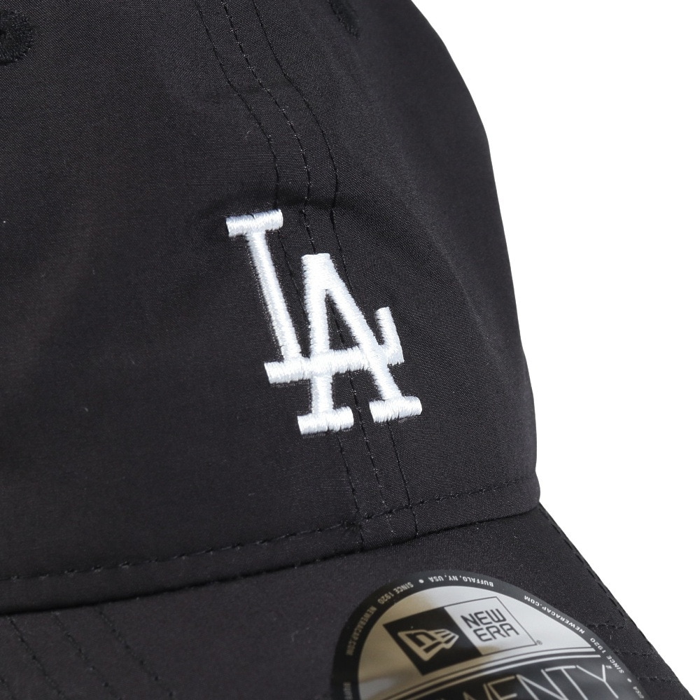 ニューエラ（NEW ERA）（メンズ、レディース）帽子 MLB Typewriter ロサンゼルス・ドジャース キャップ  黒 Mサイズ 14388773 軽量 おしゃれ シンプル 