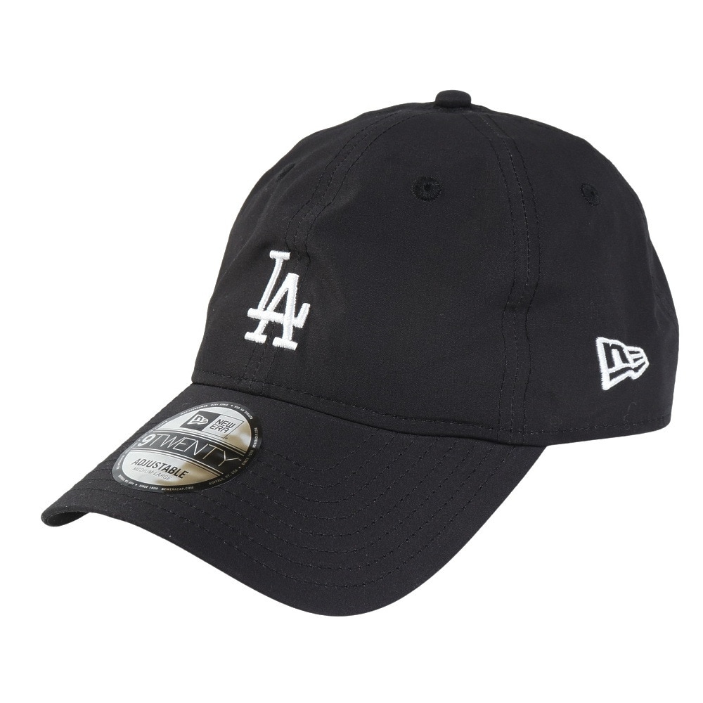 ニューエラ（NEW ERA）（メンズ、レディース）帽子 MLB Typewriter ロサンゼルス・ドジャース キャップ  黒 Mサイズ 14388773 軽量 おしゃれ シンプル 