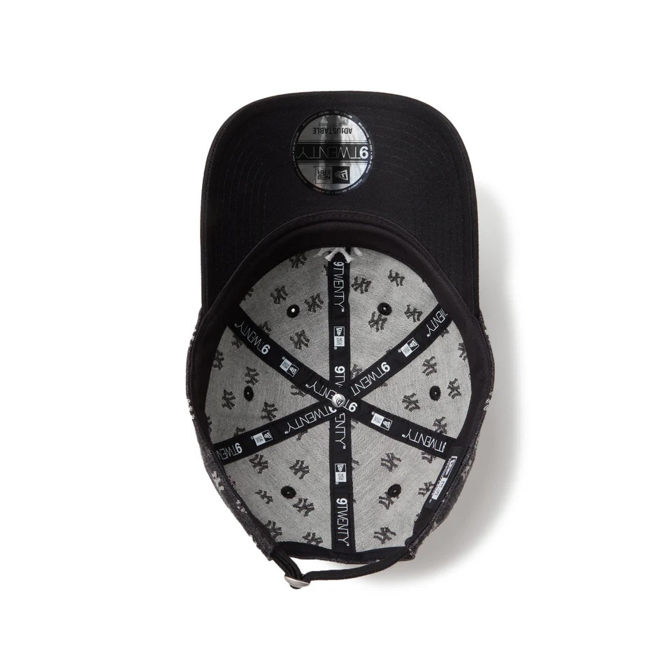 ニューエラ（NEW ERA）（メンズ、レディース）帽子 キャップ 9TWENTY MLB Jacquard ニューヨーク・ヤンキース 黒 Mサイズ 14388776 モノグラム サイズ調整可