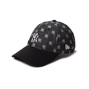 (メンズ、レディース)帽子 キャップ 9TWENTY MLB Jacquard ニューヨーク・ヤンキース 黒 Mサイズ 14388776 モノグラム サイズ調整可