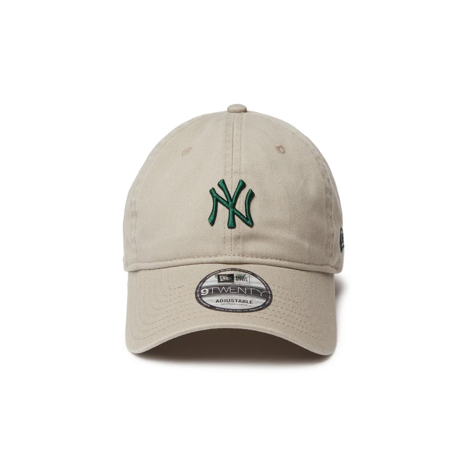 ニューエラ（NEW ERA）（メンズ、レディース）帽子 キャップ 9TWENTY Khaki Sweat Band ニューヨーク・ヤンキース カーキ Mサイズ 14388781 サイズ調整 スト系