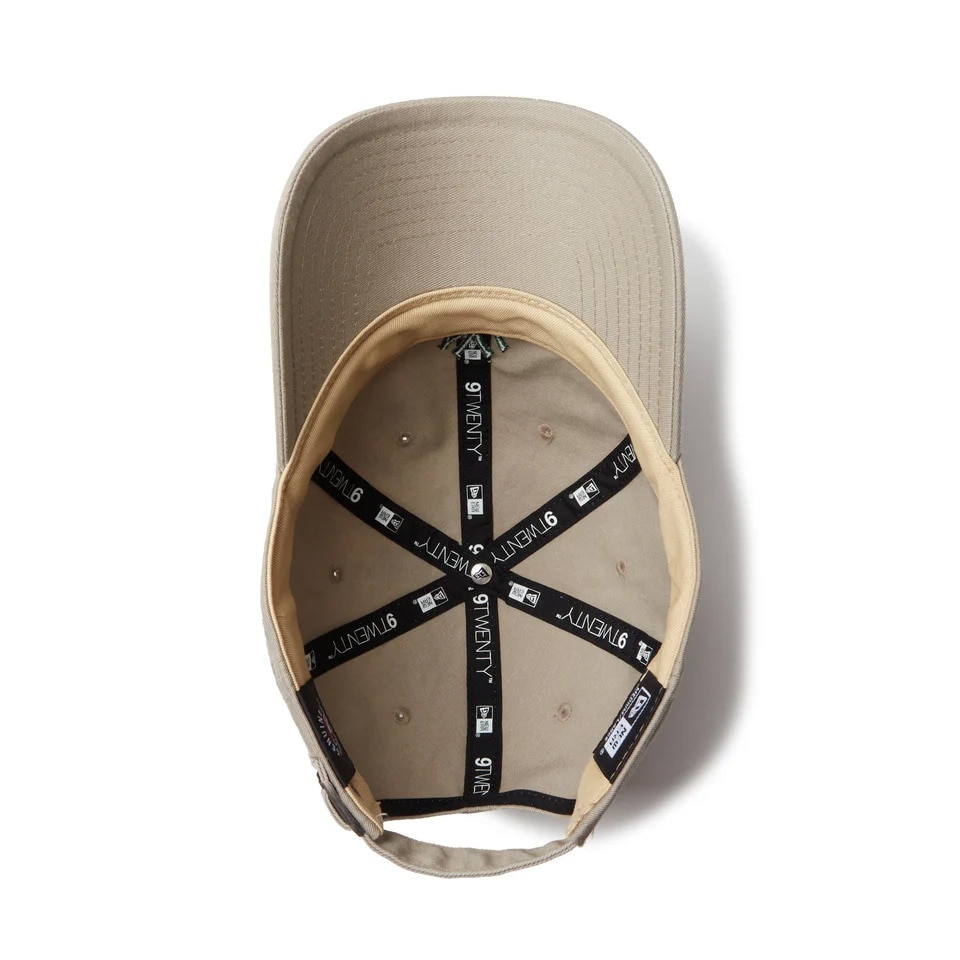 ニューエラ（NEW ERA）（メンズ、レディース）帽子 キャップ 9TWENTY Khaki Sweat Band ニューヨーク・ヤンキース カーキ Mサイズ 14388781 サイズ調整 スト系