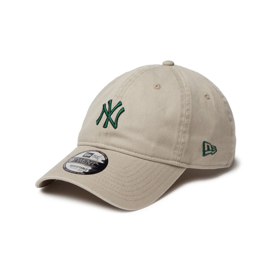 ニューエラ（NEW ERA）（メンズ、レディース）帽子 キャップ 9TWENTY Khaki Sweat Band ニューヨーク・ヤンキース カーキ Mサイズ 14388781 サイズ調整 スト系