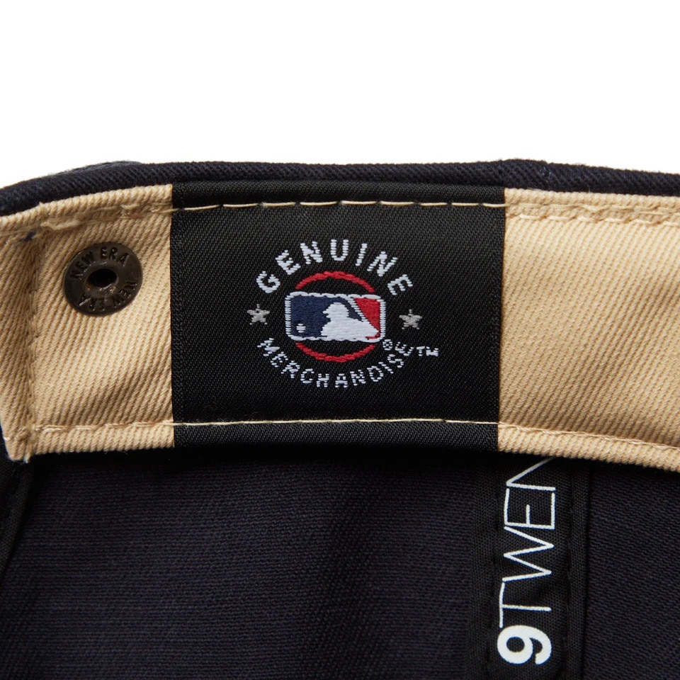 ニューエラ（NEW ERA）（メンズ、レディース）帽子 キャップ 9TWENTY Khaki Sweat Band ニューヨーク・ヤンキース 紺 Mサイズ 14388782 サイズ調整 スト系