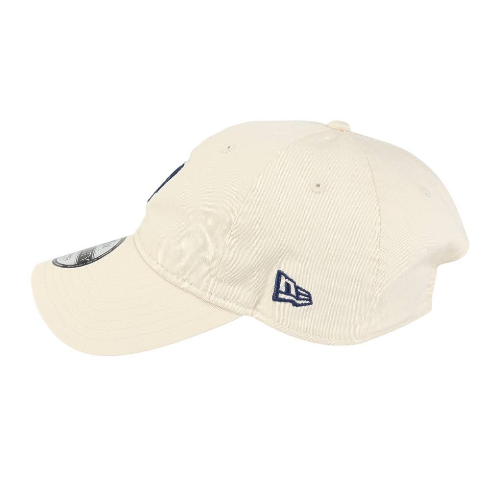 ニューエラ（NEW ERA）（メンズ、レディース）帽子 キャップ 9TWENTY Khaki Sweat Band ニューヨーク・メッツ クリーム色 Mサイズ 14388783 サイズ調整 スト系