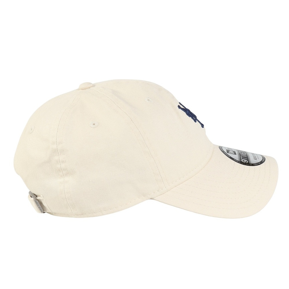 ニューエラ（NEW ERA）（メンズ、レディース）帽子 キャップ 9TWENTY Khaki Sweat Band ニューヨーク・メッツ クリーム色 Mサイズ 14388783 サイズ調整 スト系