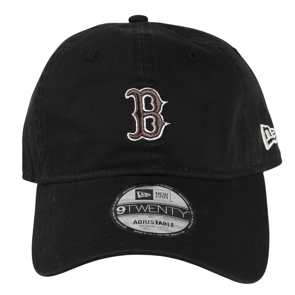 ニューエラ（NEW ERA）（メンズ、レディース）帽子 キャップ 9TWENTY カーキスウェットバンド ボストン・レッドソックス 黒 Mサイズ 14388787 サイズ調整可