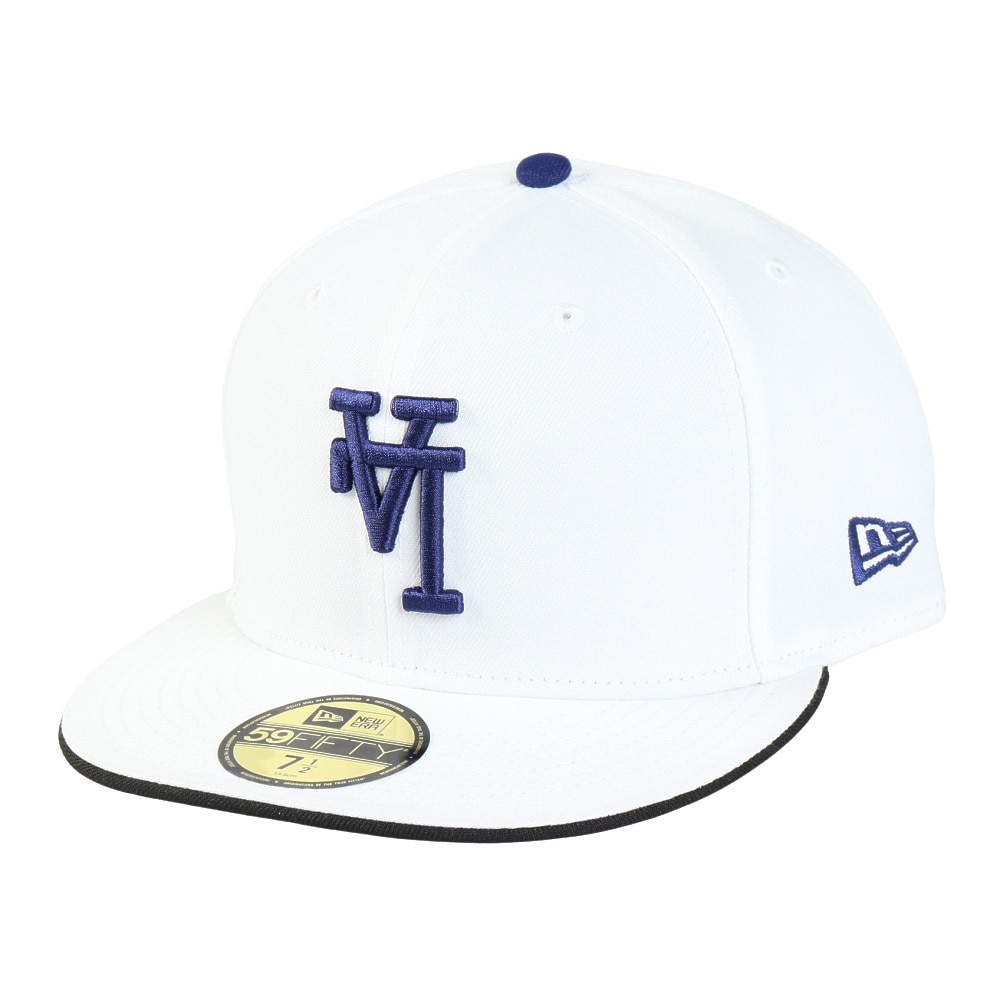 ニューエラ（NEW ERA）（メンズ、レディース）59FIFTY MLB Upside Down ロサンゼルス・ドジャース キャップ 14388822 白