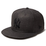 (メンズ、レディース)帽子 キャップ 5950 59FIFTY Paper ニューヨーク・ヤンキース 黒 S-Lサイズ (57-59cm) 14388832 スポーツキャップ