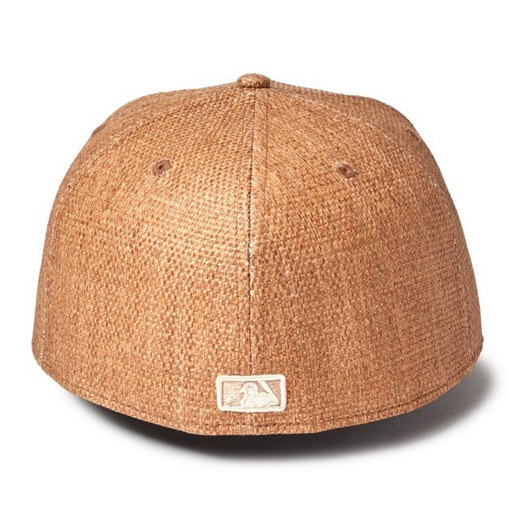 ニューエラ（NEW ERA）（メンズ、レディース）帽子 キャップ 5950 59FIFTY Paper ニューヨーク・ヤンキース ベージュ S-Lサイズ (57-59cm) 14388833 スポーツキャップ