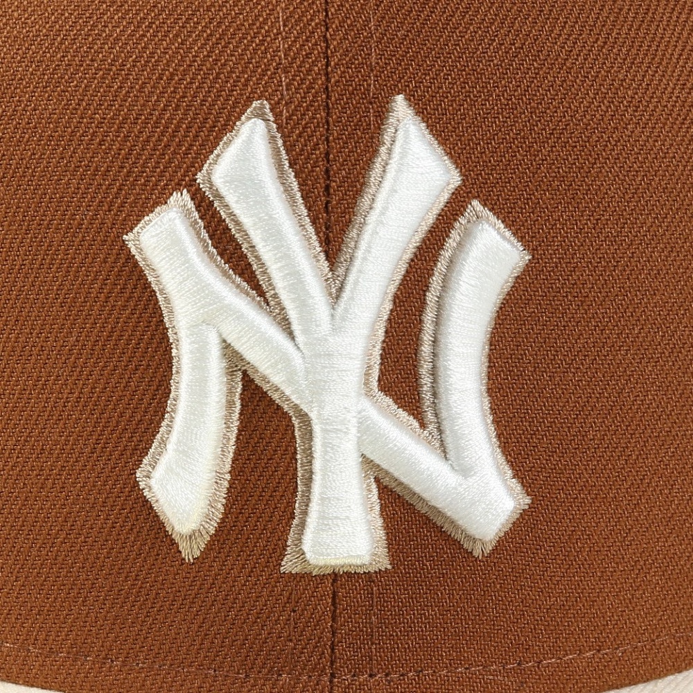 ニューエラ（NEW ERA）（メンズ、レディース）帽子 59FIFTY Pancakes ニューヨーク・ヤンキース ワインコークバイザー キャメル S-Lサイズ 14388834