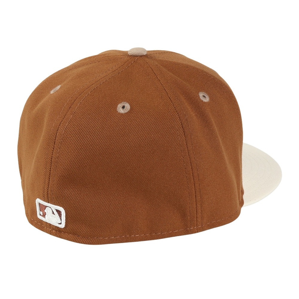 ニューエラ（NEW ERA）（メンズ、レディース）帽子 59FIFTY Pancakes ニューヨーク・ヤンキース ワインコークバイザー キャメル S-Lサイズ 14388834