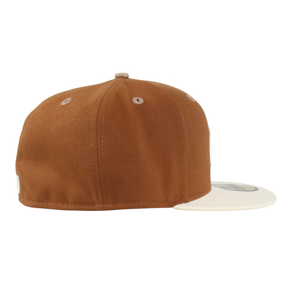 ニューエラ（NEW ERA）（メンズ、レディース）帽子 59FIFTY Pancakes ニューヨーク・ヤンキース ワインコークバイザー キャメル S-Lサイズ 14388834