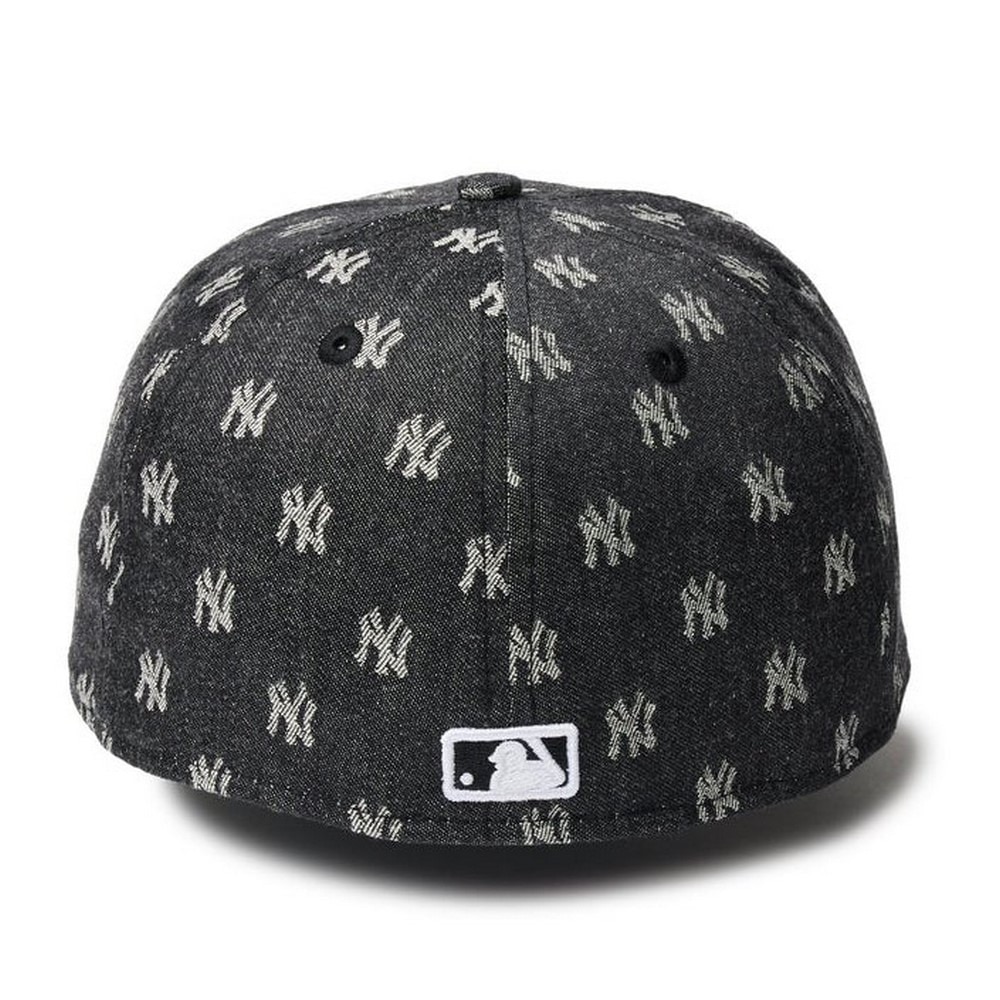 ニューエラ（NEW ERA）（メンズ、レディース）帽子 キャップ 59FIFTY MLB Jacquard ニューヨーク・ヤンキース 黒 S-Lサイズ 14388853 スポーツキャップ