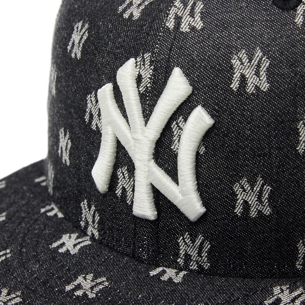 ニューエラ（NEW ERA）（メンズ、レディース）帽子 キャップ 59FIFTY MLB Jacquard ニューヨーク・ヤンキース 黒 S-Lサイズ 14388853 スポーツキャップ