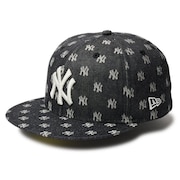 (メンズ、レディース)帽子 キャップ 59FIFTY MLB Jacquard ニューヨーク・ヤンキース 黒 S-Lサイズ 14388853 スポーツキャップ
