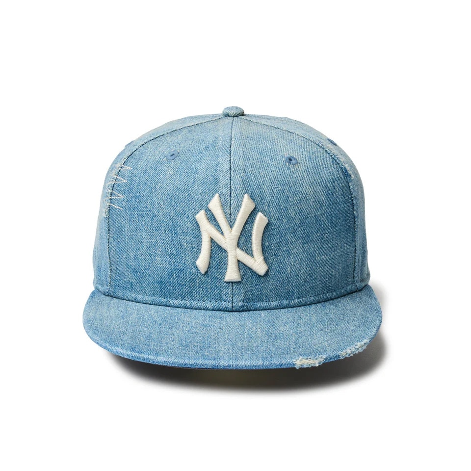 ニューエラ（NEW ERA）（メンズ、レディース）59FIFTY Damaged Series ニューヨーク・ヤンキース キャップ S-Lサイズ 14388855 軽量 シンプル サイズ調整