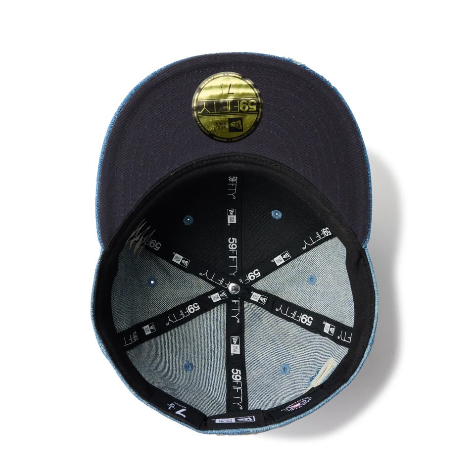 ニューエラ（NEW ERA）（メンズ、レディース）59FIFTY Damaged Series ニューヨーク・ヤンキース キャップ S-Lサイズ 14388855 軽量 シンプル サイズ調整