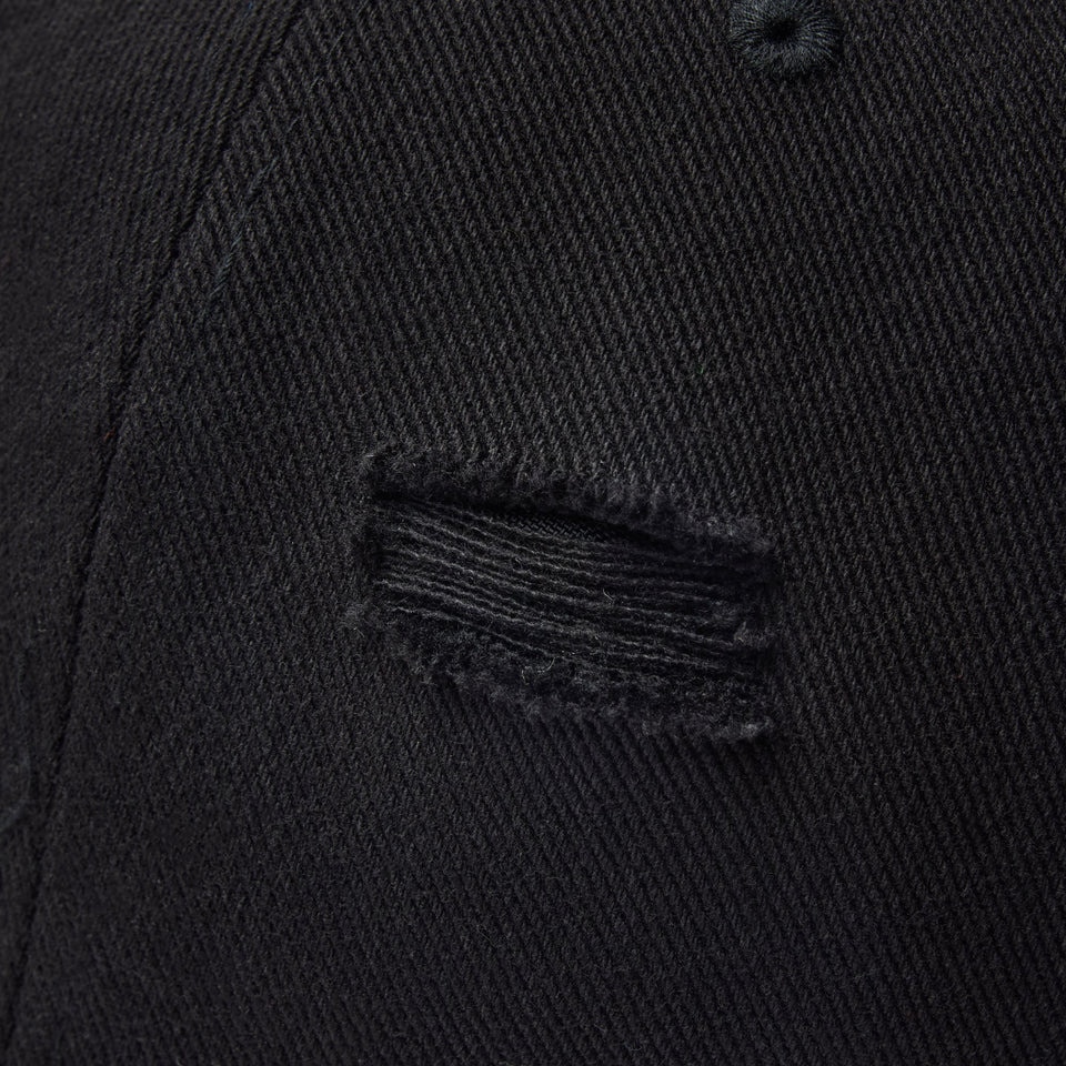 ニューエラ（NEW ERA）（メンズ、レディース）59FIFTY Damaged Series ロサンゼルス・ドジャース キャップ 黒 S-Lサイズ 14388856 ダメージ加工 シンプル
