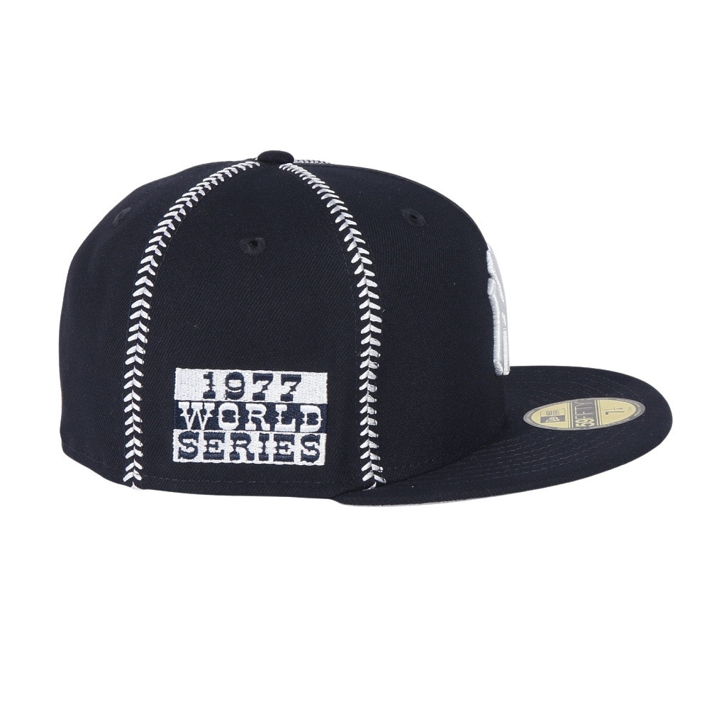ニューエラ（NEW ERA）（メンズ、レディース）帽子 キャップ 59FIFTY MLB Ball Stitch ニューヨーク・ヤンキース 紺 S-Lサイズ 14388872 カジュアル スト系