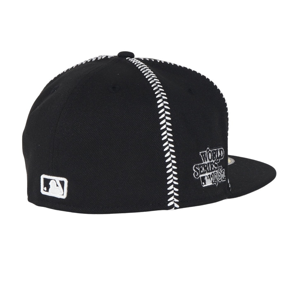 ニューエラ（NEW ERA）（メンズ、レディース）帽子 キャップ 59FIFTY MLB Ball Stitch ロサンゼルス・ドジャース 黒 S-Lサイズ  14388873 カジュアル スト系