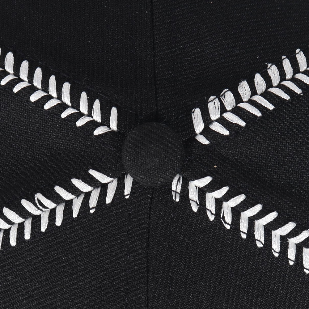 ニューエラ（NEW ERA）（メンズ、レディース）帽子 キャップ 59FIFTY MLB Ball Stitch ロサンゼルス・ドジャース 黒 S-Lサイズ  14388873 カジュアル スト系