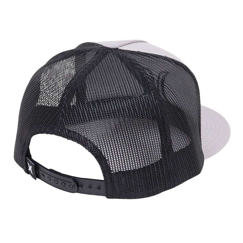 ハーレー（HURLEY）（メンズ）キャップ アイコン ソリッド フラット トラッカー グレー 58-61.5センチHNHM0004 012 アジャスター付き メッシュ 日焼け対策 