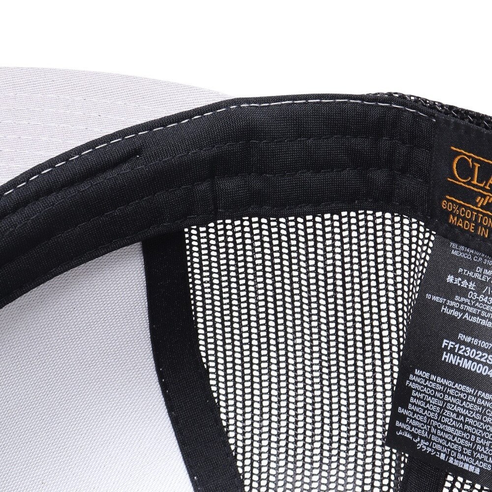 ハーレー（HURLEY）（メンズ）キャップ アイコン ソリッド フラット トラッカー グレー 58-61.5センチHNHM0004 012 アジャスター付き メッシュ 日焼け対策 