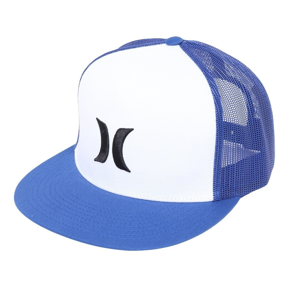 ハーレー（HURLEY）（メンズ）キャップ アイコン ソリッド フラット トラッカーロイヤルブルー 58-61.5センチ HNHM0004 480 アジャスター付き メッシュ 