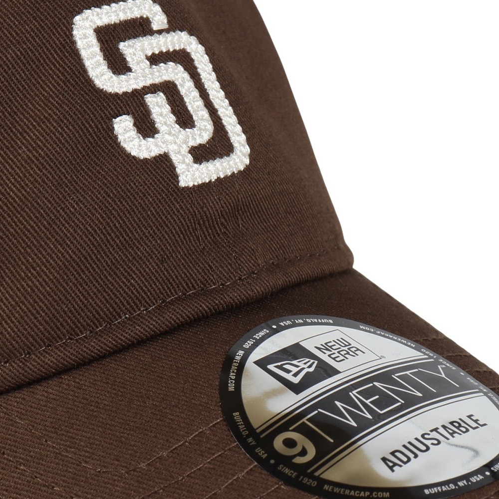 ニューエラ（NEW ERA）（メンズ、レディース）9TWENTY MLB Chain Stitch サンディエゴ パドレス キャップ 14307620 ウォルナット
