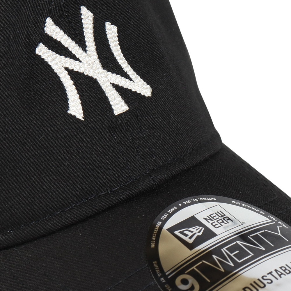 ニューエラ（NEW ERA）（メンズ、レディース）9TWENTY MLB Chain Stitch ニューヨーク ヤンキース キャップ 14307622 ブラック