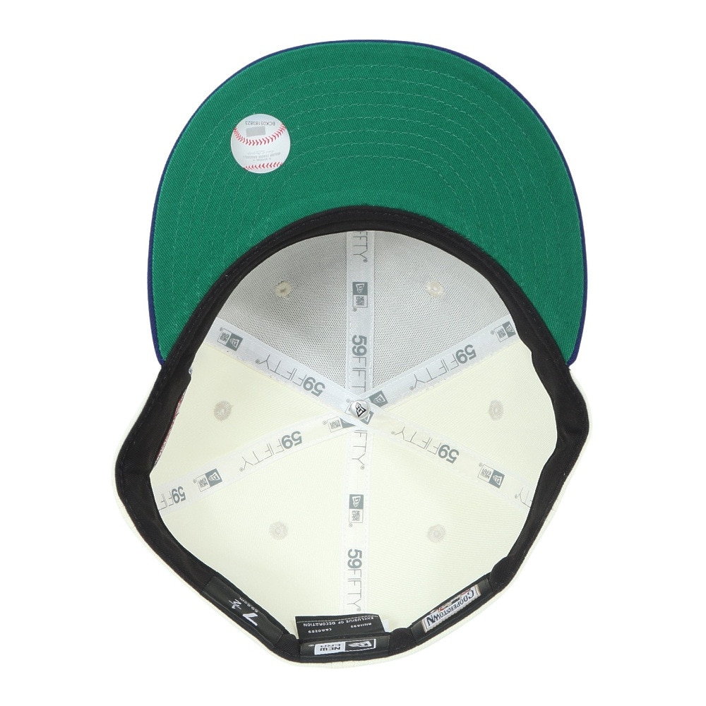 ニューエラ（NEW ERA）（メンズ、レディース）キャップ 59FIFTY MLB クーパーズタウン 2 Tone ロサンゼルス ドジャース クローム ダークロイヤル 14307675 ブルー