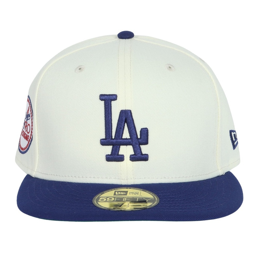 ニューエラ（NEW ERA）（メンズ、レディース）キャップ 59FIFTY MLB クーパーズタウン 2 Tone ロサンゼルス ドジャース クローム ダークロイヤル 14307675 ブルー