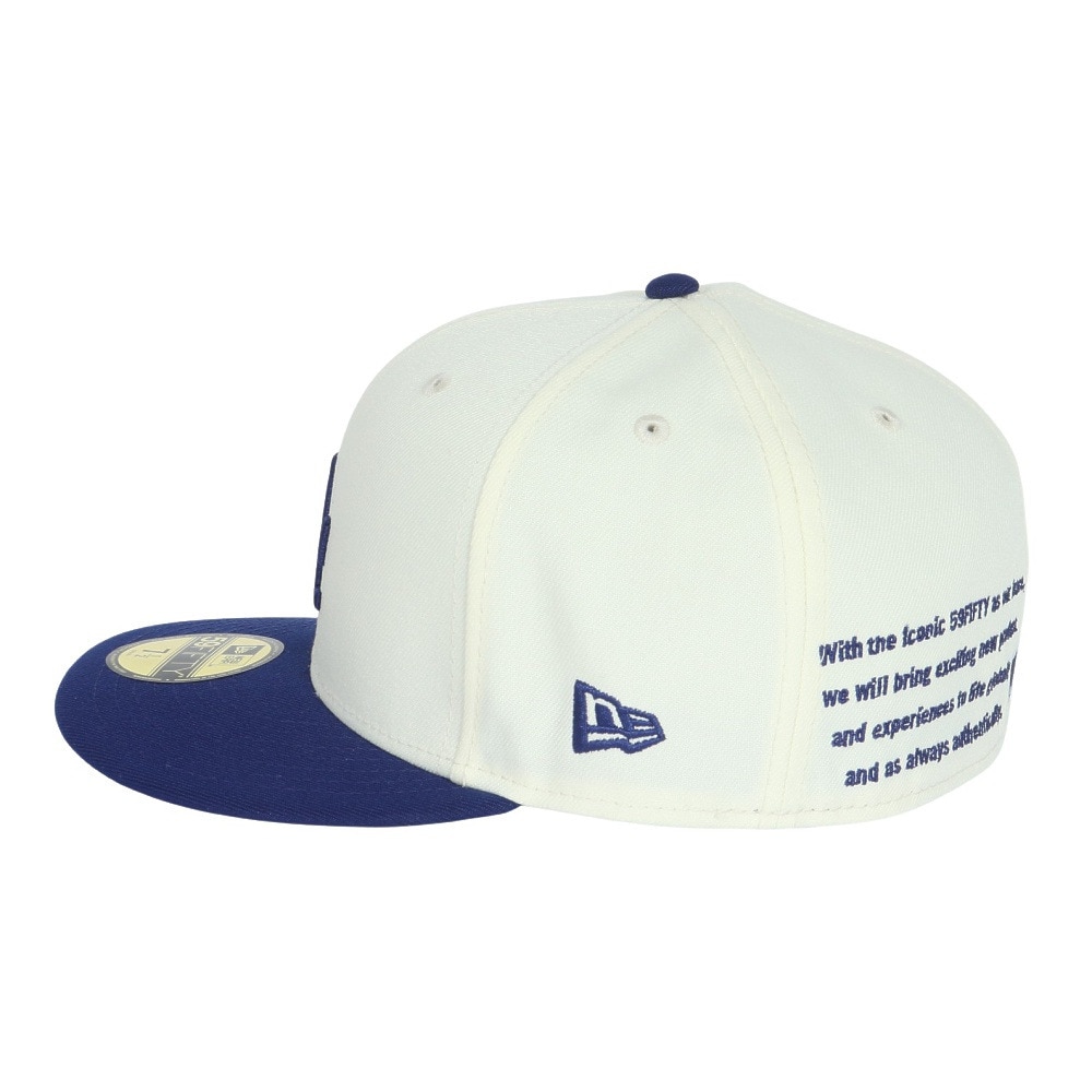 ニューエラ（NEW ERA）（メンズ、レディース）キャップ 59FIFTY MLB クーパーズタウン 2 Tone ロサンゼルス ドジャース クローム ダークロイヤル 14307675 ブルー