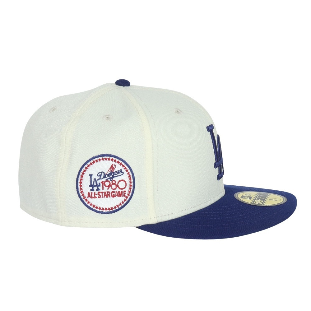 ニューエラ（NEW ERA）（メンズ、レディース）キャップ 59FIFTY MLB クーパーズタウン 2 Tone ロサンゼルス ドジャース クローム ダークロイヤル 14307675 ブルー