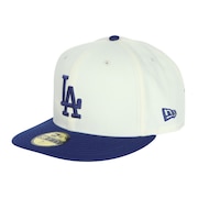 (メンズ、レディース)キャップ 59FIFTY MLB クーパーズタウン 2 Tone ロサンゼルス ドジャース クローム ダークロイヤル 14307675 ブルー